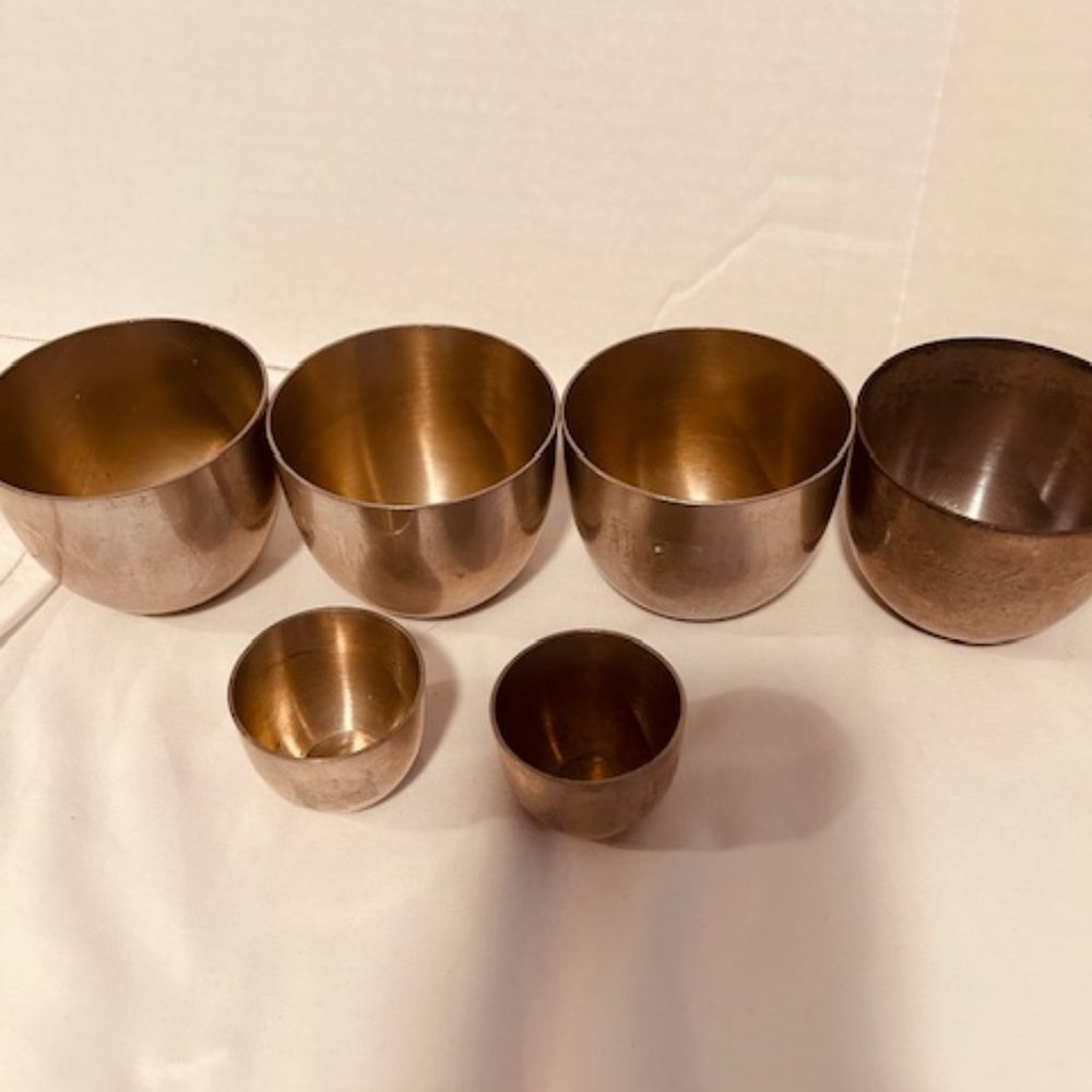 STIEFF PEWTER CUPS SET OF 6
